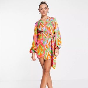 Never Fully Dressed Wrap Mini Dress